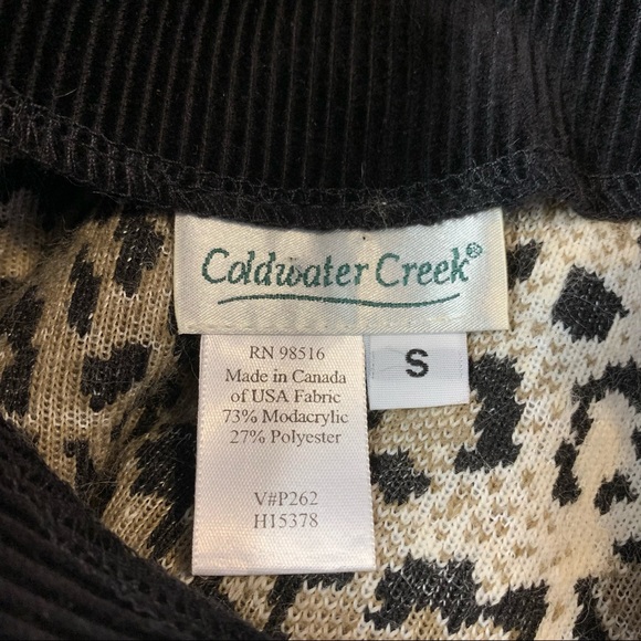 Coldwater Creek Faux Fur Cougar Vest Button - Picture 5 of 6